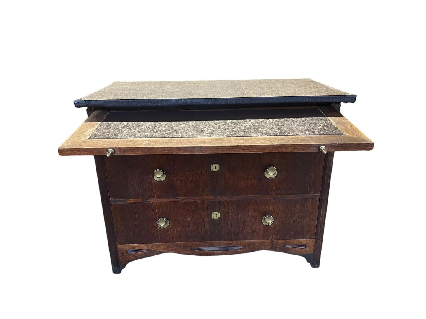 Arts & Crafts period chest of drawers / desk by Otto Weinhold