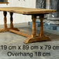 Deep French Oak Farmhouse Dining Table lovely top
