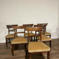 six Victorian Splat Back Dining Chairs00