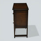 Vintage Oak Pedestal Cupboard Carved Narrow Drawer Double Doors FREE UK Delivery