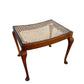 Queen Anne style Rattan foot stool
