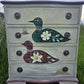 Vintage Hand Painted Chest of Drawers Folk Art