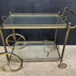 French Brass Cocktail Trolley