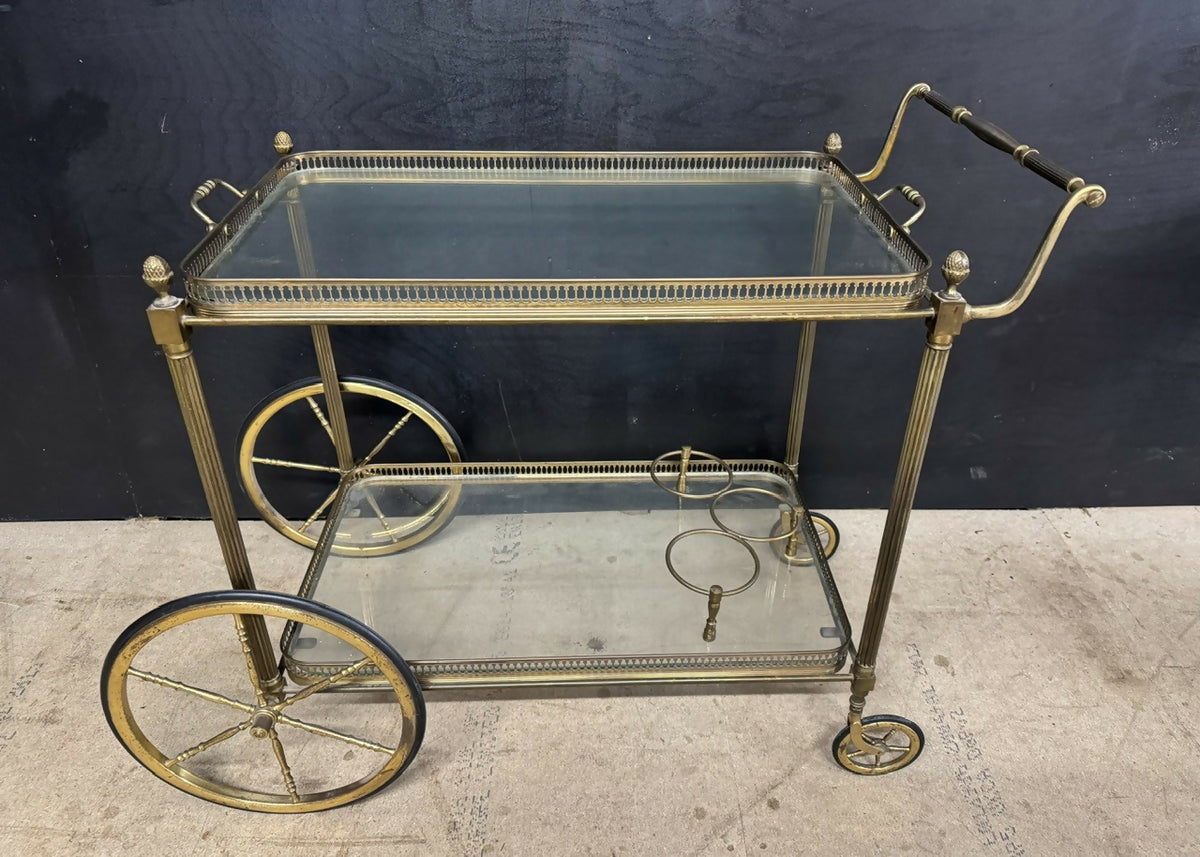 French Brass Cocktail Trolley