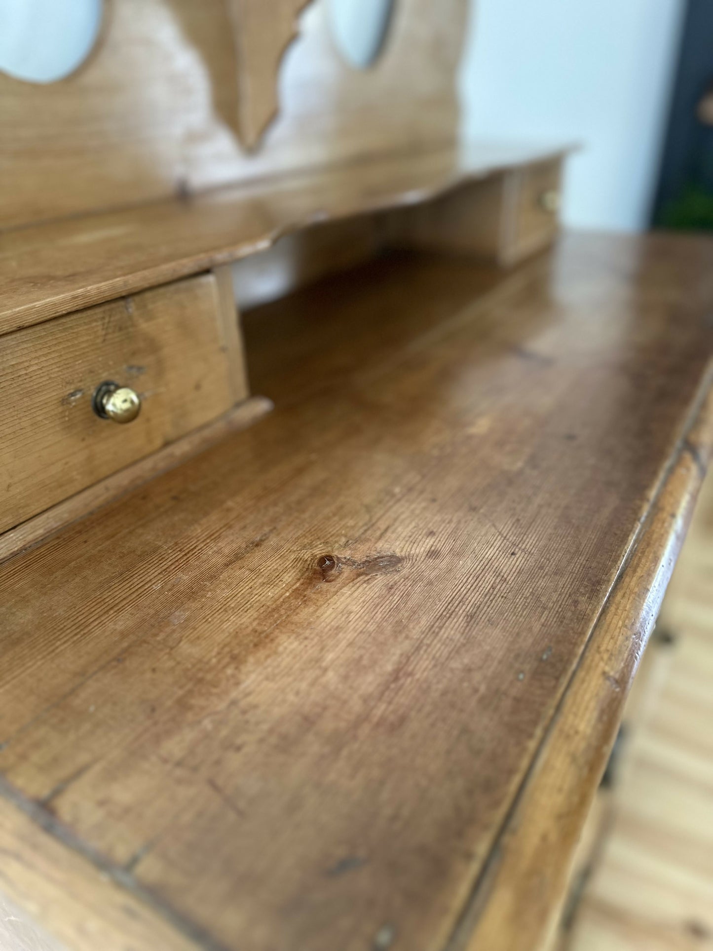 Antique Victorian Pine Sideboard, Rustic Chiffonier, Vintage Dresser, Old Patina Storage Cabinet, English Country Farmhouse Furniture
