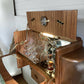 Large Art Deco Walnut Cocktail Cabinet with Design