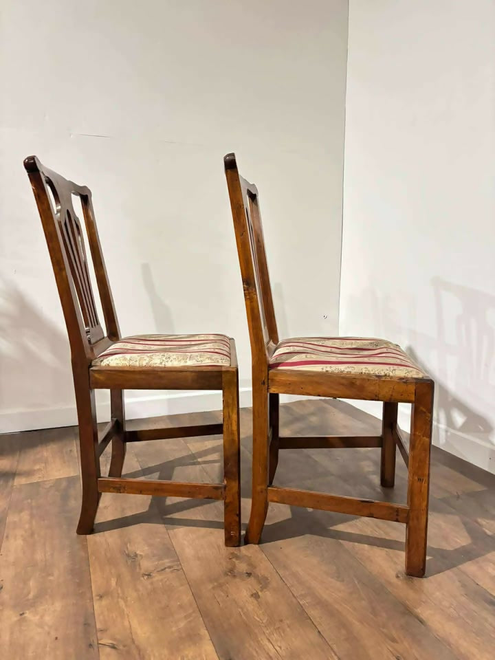 Pair of Georgian Mahogany Side Chairs