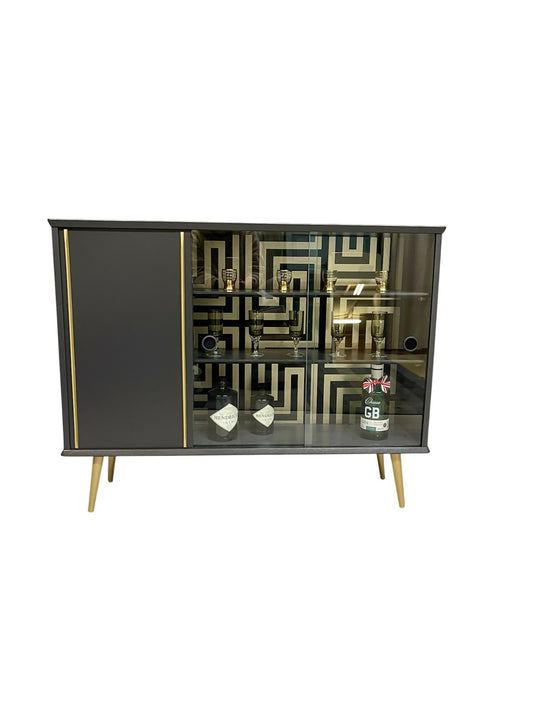 Mid Century Display Cabinet Drinks Cocktail