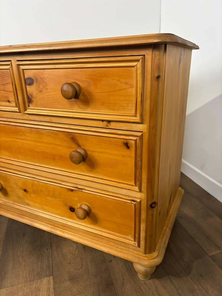 Victorian Style Pine Chest Of Drawers