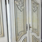 Wardrobe Vintage French Shabby Chic Five Door Carved Armoire Cabinet LOT 6121