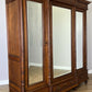 Wardrobe Antique French Style Oak Three Door Carved Mirrored Armoire LOT 6231