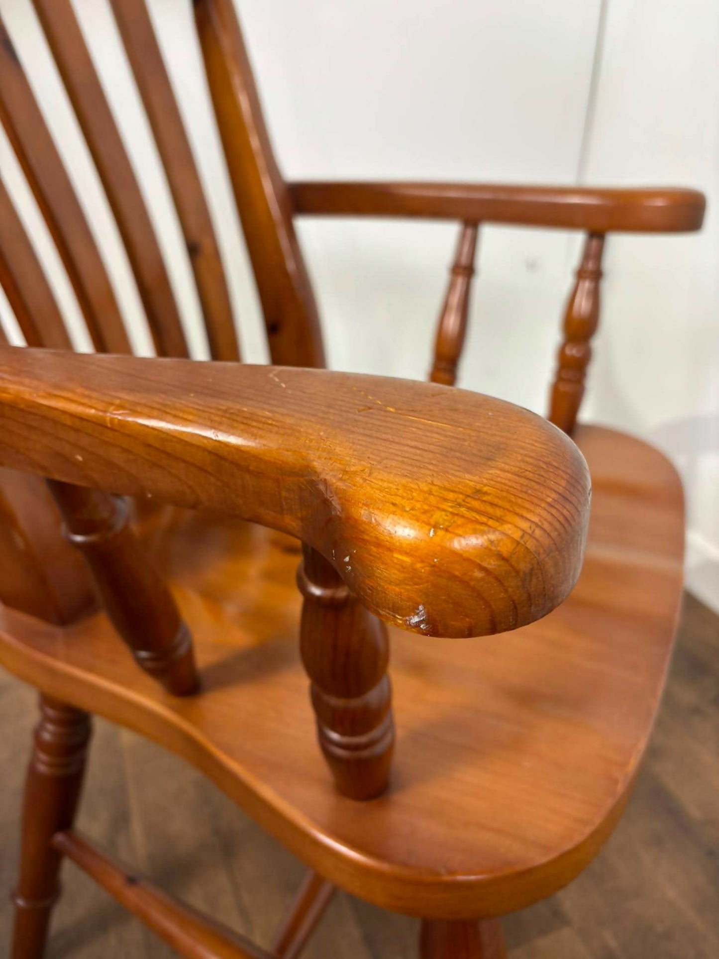 Victorian Style Pine Farmhouse Kitchen Chair