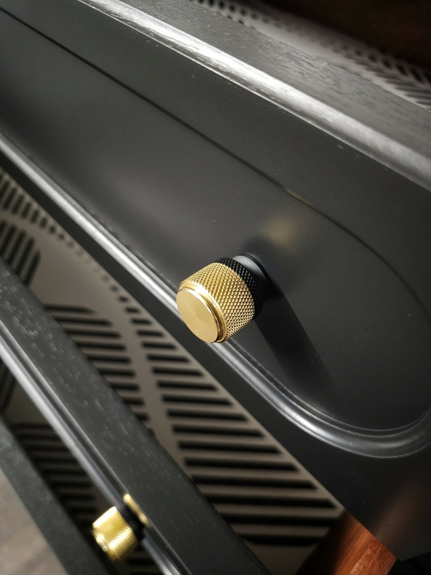 Mid Century Modern Sideboard With Wavy Trim