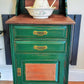 Small Vintage Washstand or Free Standing Kitchen Unit