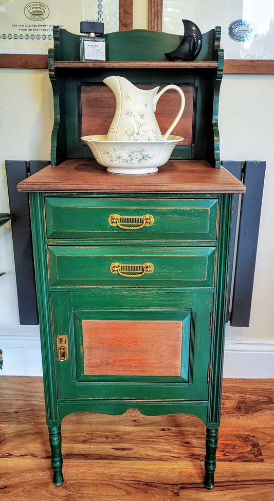 Small Vintage Washstand or Free Standing Kitchen Unit