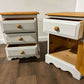 Pair Of Contemporary Painted Pine Bedside Cabinets