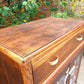 Upcycled Cabinet with Floral Design Storage Unit Tall Boy