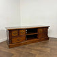 Contemporary Mahogany Flat TV Stand / Media Unit