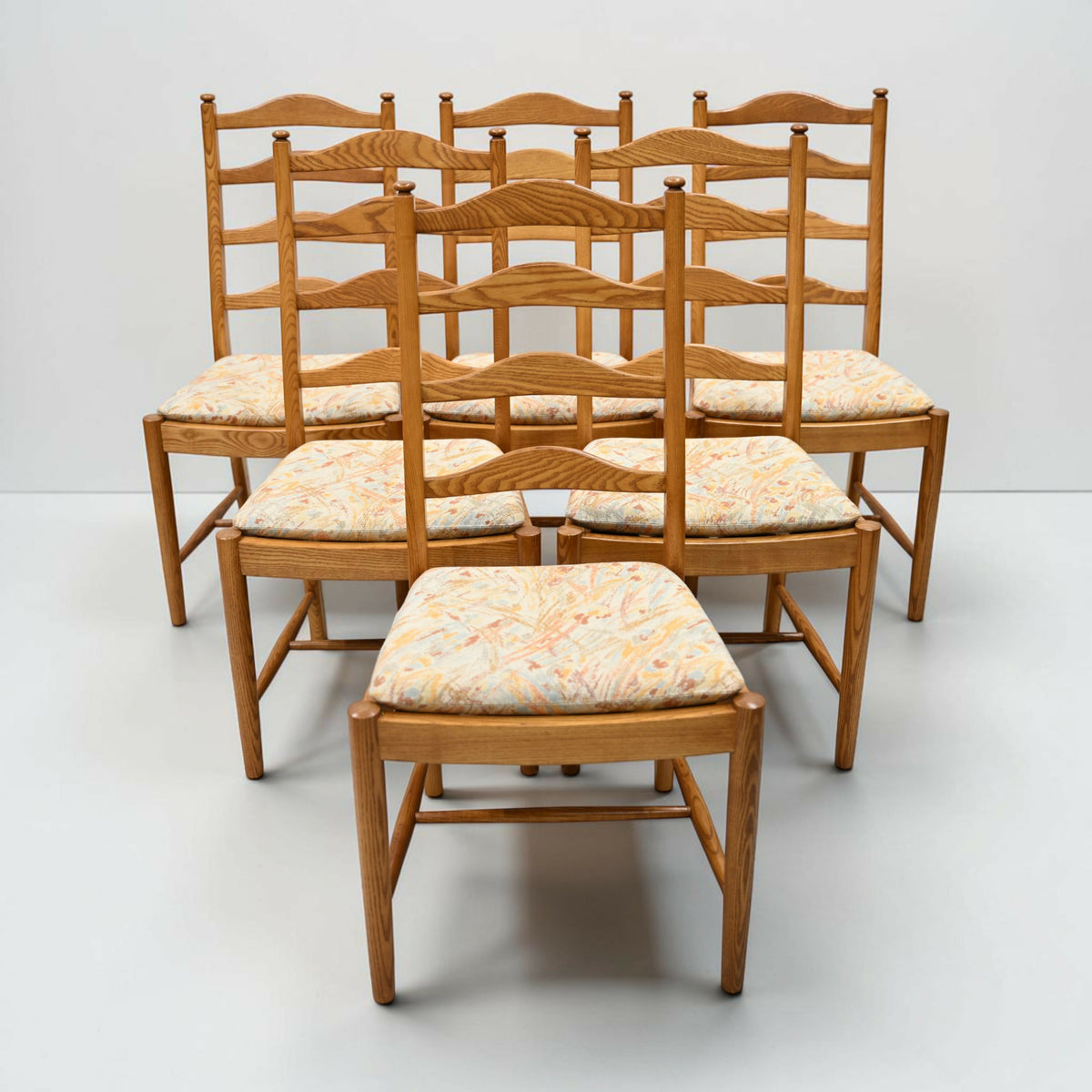 6 Ercol Dining Chairs Penn Range Model 823 Light Finish FREE UK Delivery*