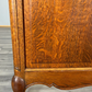 Bed Vintage French Louis XVI Oak Double Bed Frame Carved Headboard LOT 3788