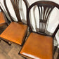 Set of Six Vintage Mahogany Dining Chairs - two of which are carvers.