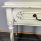 Bedside Table Vintage France Shabby Chic Painted Drawer Carved Cabinet LOT 4042