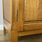 Wardrobe Vintage French Style Oak Triple Door Carved Armoire Cabinet LOT 6526