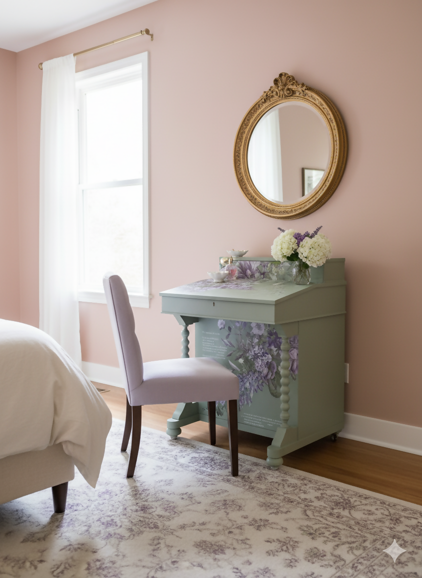 Restyled Davenport Desk/Dressing Table