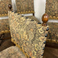 Set of Four Vintage Oak Upholstered Dining Chairs