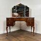 Vintage Austin Suite Walnut Dressing Table with Triple Mirror