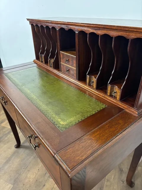 Vintage Mahogany Writing Desk with Pull-Out Writing Surface