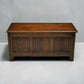 Oak Blanket Box /Chest Coffee Table Linenfold Front Lift Up Top FREE UK Delivery