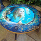 Decoupaged Alice in the Rabbit Hole Coffee Table Upcycled from Old Bar Table