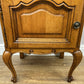 Pair of Bedside Tables Vintage French Louis Oak Nightstands Cabinets LOT 6306