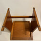 Gomme Vanity Stool Arts & Crafts Oak Floral Embroidery Seat or Piano Stool