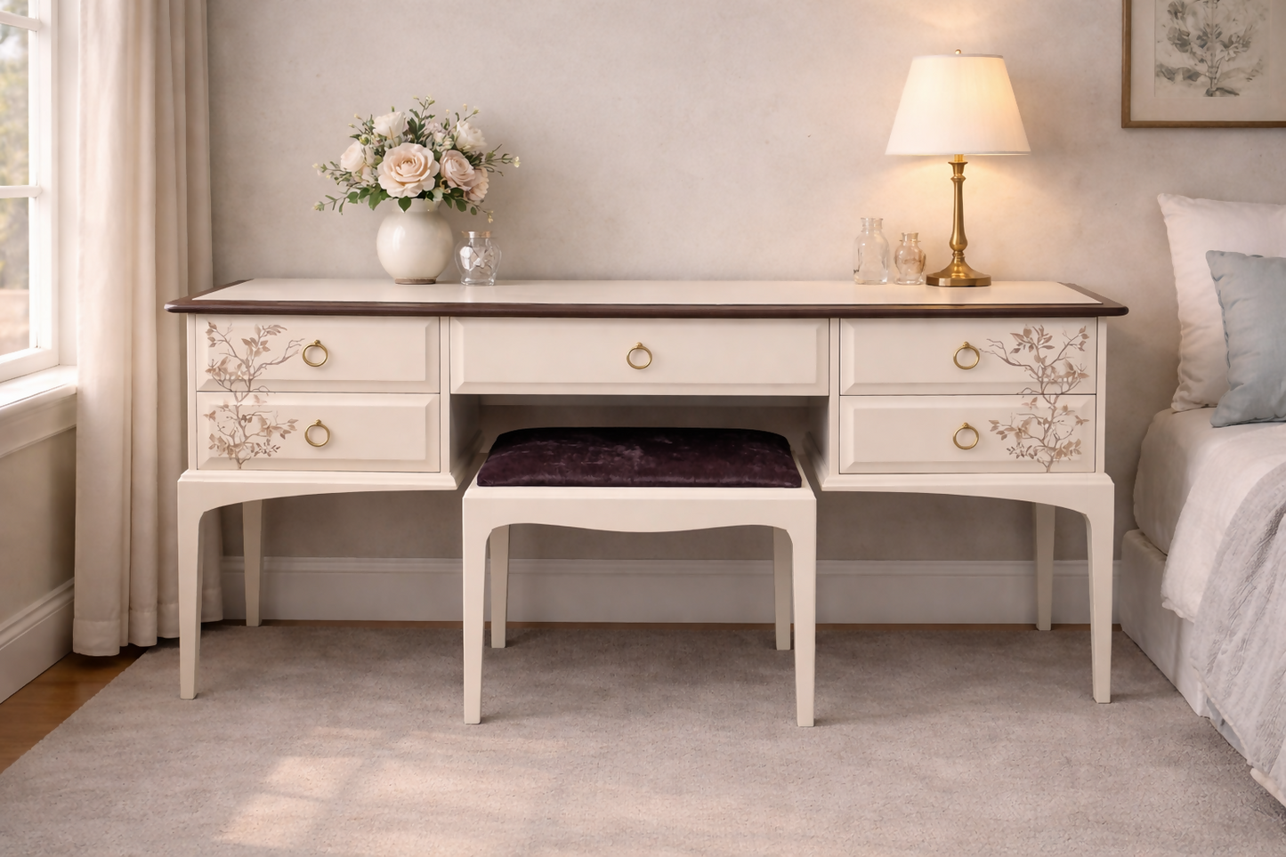 Stag Minstrel dressing table and stool