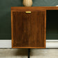 Mid Century Teak Office Desk with Black Top - Danish?