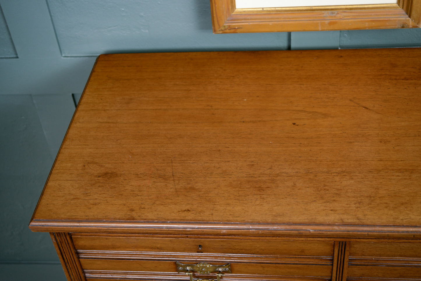 Large Edwardian Tallboy Chest of Drawers - Mahogany or Satinwood - 2 Over 3