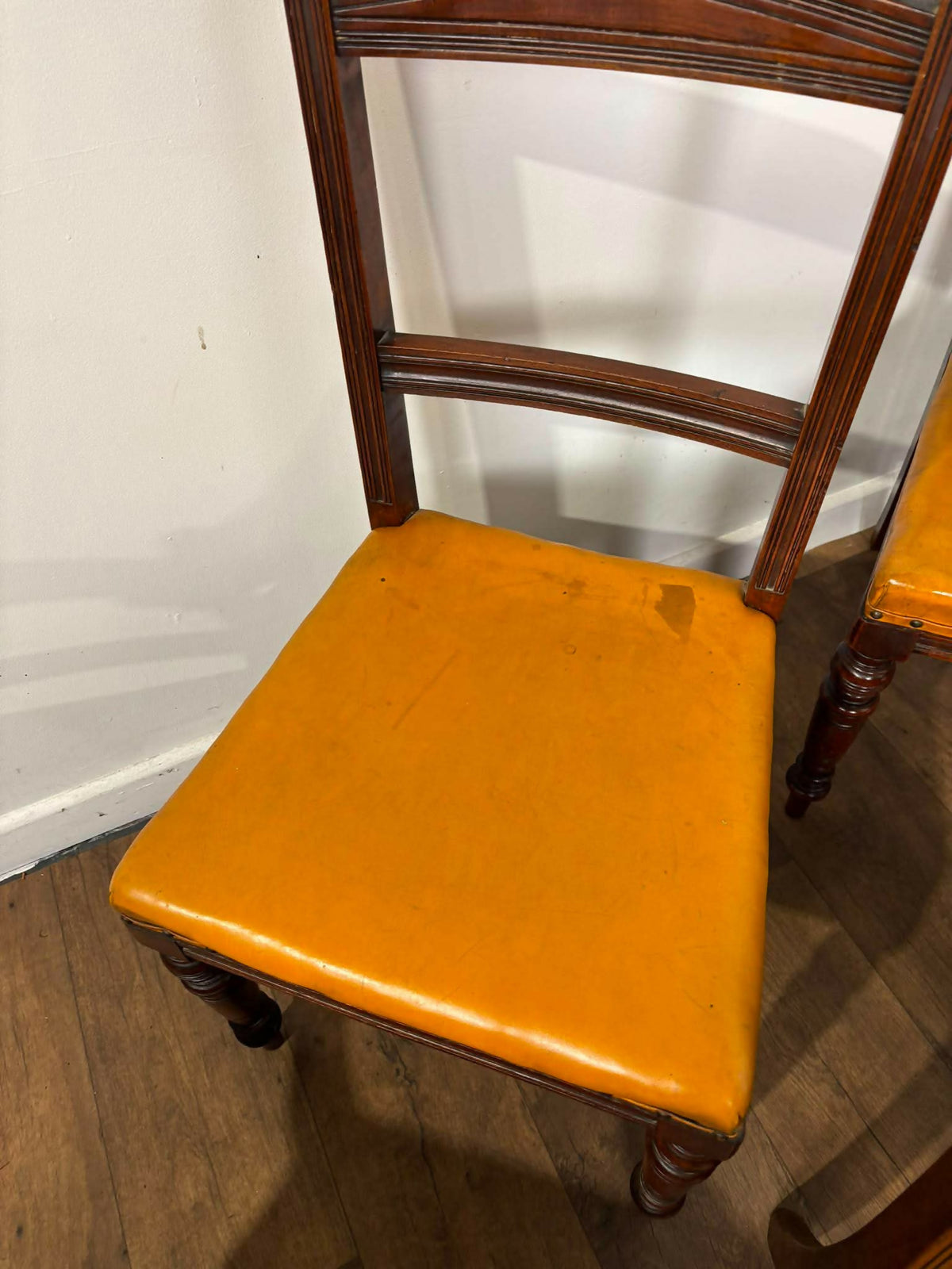 Set Of Six Edwardian Mahogany Dining Chairs