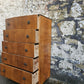 Vintage Chest Of Drawers Cabinet Oak Five Drawer Super Proportions Beautiful Detailing