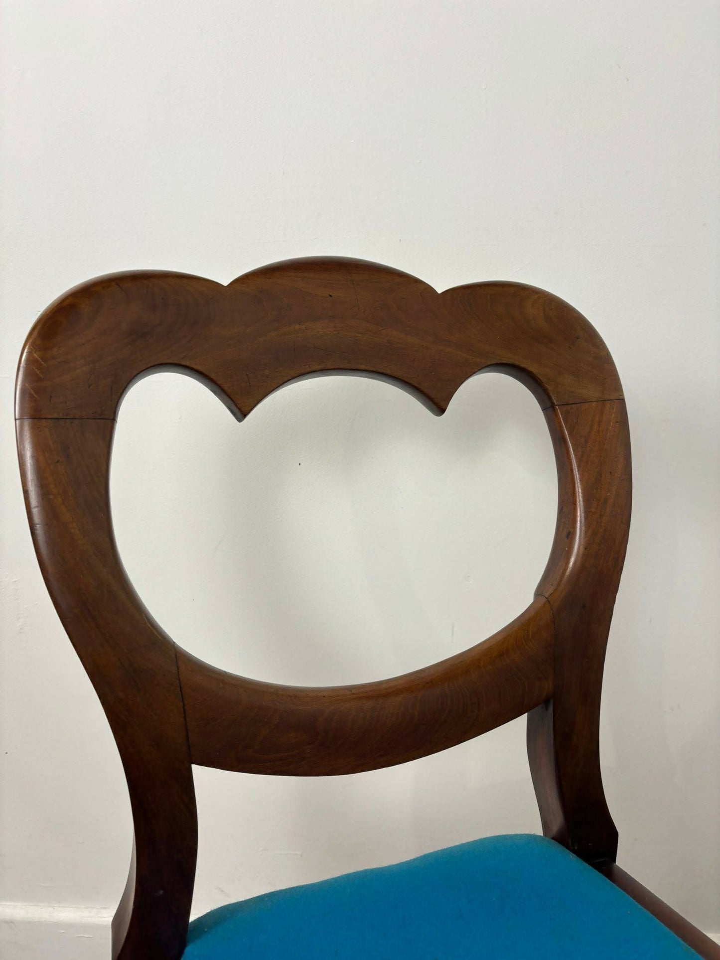 Victorian Pair of Mahogany Balloon Back Chairs