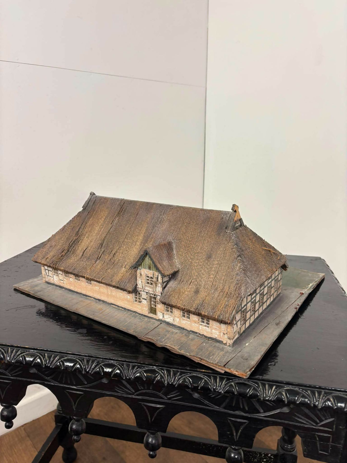 Antique Architectural Model Of Traditional Lower Saxon Farmhouse