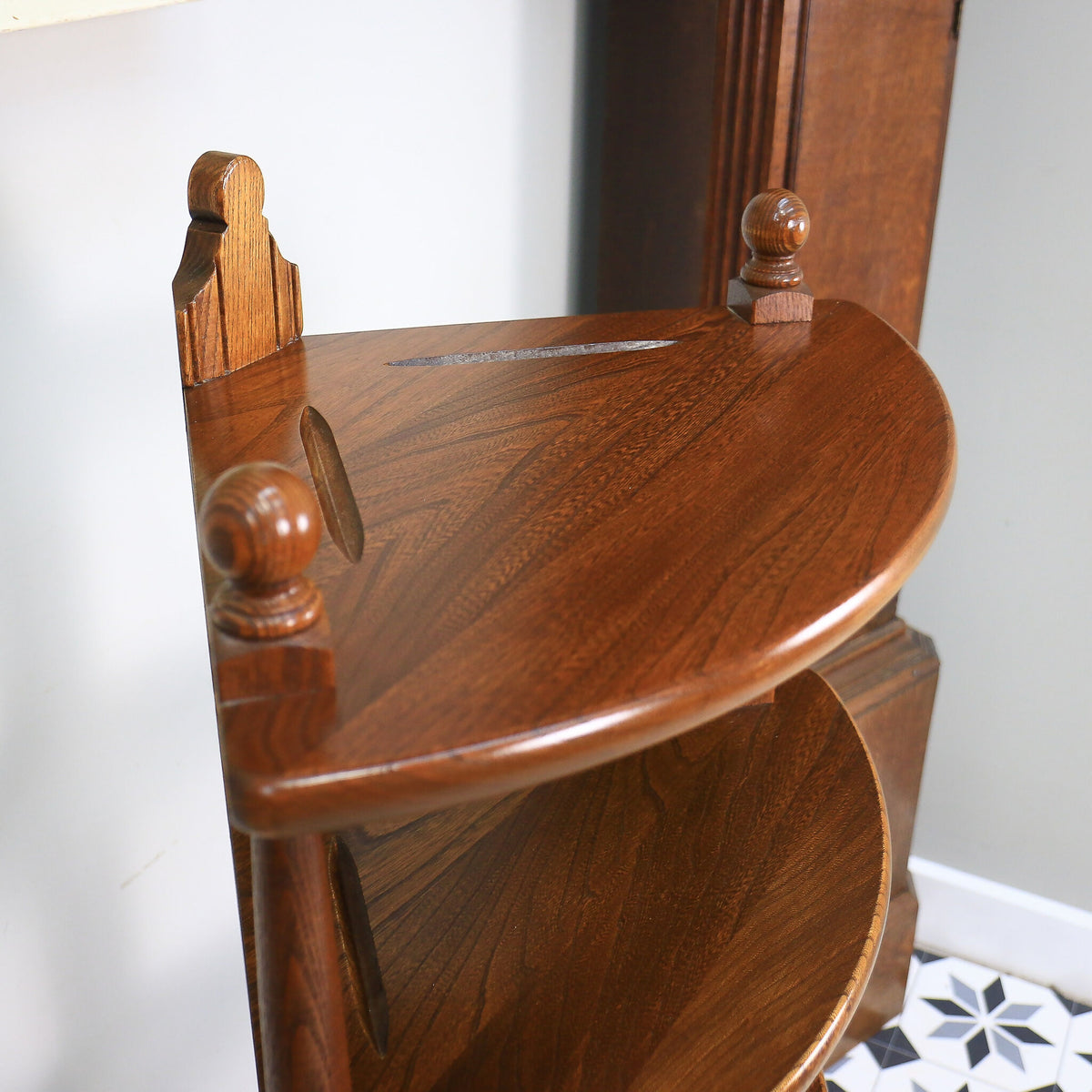 Ercol Windsor 5 Tier What Not in Golden Dawn. Model 1105