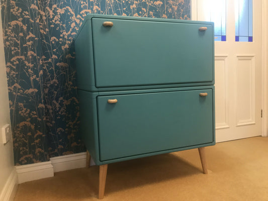 Hand Painted Two Drawer Chest of Drawers