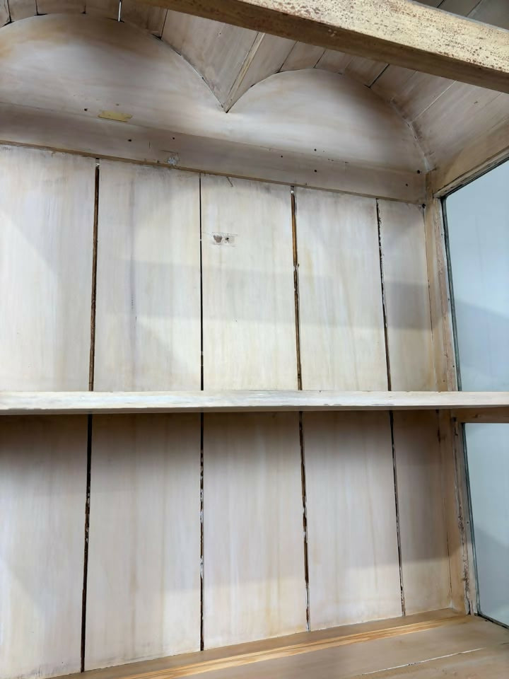 French Style Painted Dome Topped Display Cabinet