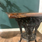 Victorian Cast Iron Pub Table With Mahogany Topxc