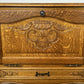 Cabinet Vintage French Louis XIV Oak Sideboard with Carved Cupboard LOT 6247