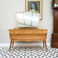 Alfred Cox Mid Century Dressing Table in Walnut 1960s with Single Mirror