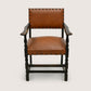 5 Skull/Ercol Dining Chairs Studded Burnt Orange Faux Leather FREE UK Delivery*. SBR10814/0808E