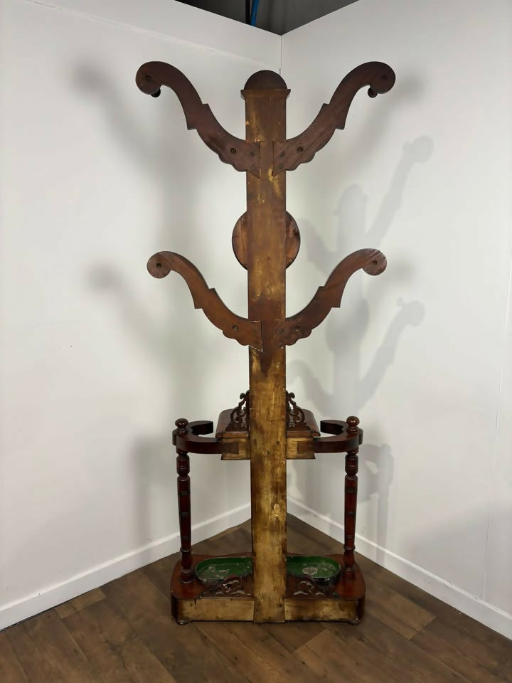 Victorian Mahogany Totem Hat & Coat Stand